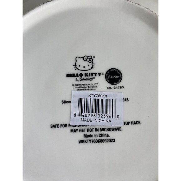 Hello Kitty Strawberry Milk Pasta Dinner Bowl Ceramic Pink NEW - Picture 6 of 8